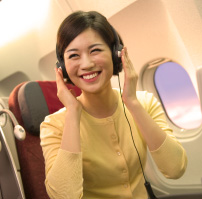 ビジネスクラス・エンターテイメント（イメージ）