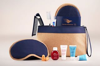 ビジネスクラス：アメニティキットをはじめ、専用の特典をご用意 /ガルーダ・インドネシア航空