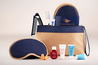 ビジネスクラス：アメニティキットをはじめ、専用の特典をご用意 /ガルーダ・インドネシア航空