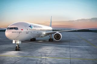 サンセットタイム到着が嬉しい直行便/ガルーダ・インドネシア航空(B777-300ER)