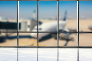 空港窓からの風景(イメージ)