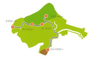 アヤナ・リンバ巡回ルート